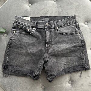 Distressed Denim Shorts